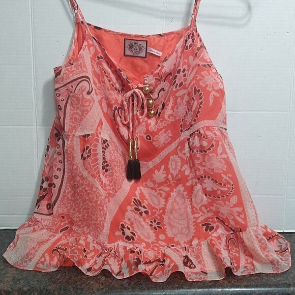 Juicy Couture Spaghetti Strap Top...New....Size 4 - Picture 1 of 6